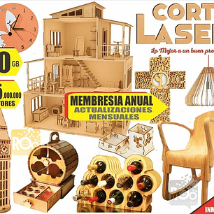 Pack Premium Vectores Corte Laser Cnc Membresia Anual