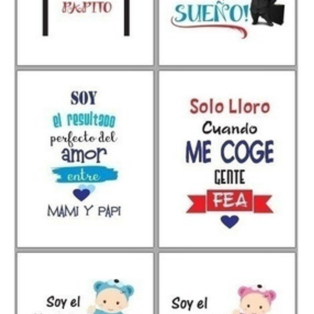 Plantillas Sublimación Bebe Body - Diseños Multiuso Frases 3