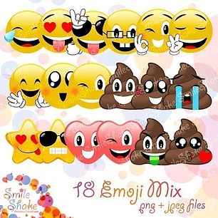 Kit Imprimible  Smile 18 Imágenes Png  18 Jpg