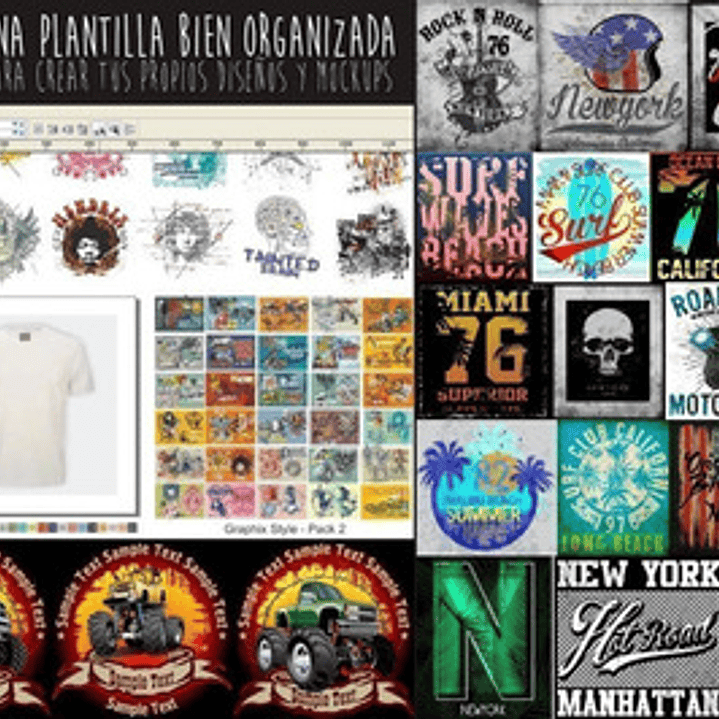 Pack + 30000 Vectores Premium De Remeras Sublimar Serigrafía 9