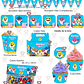 Kit Imprimible Baby Shark Mod 2 Completo Editable - Miniatura 4