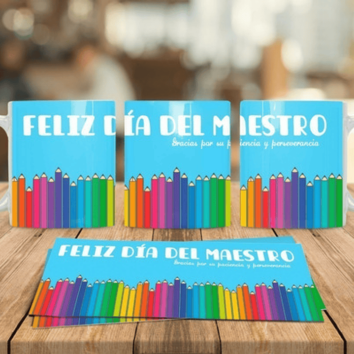 Plantillas Sublimación Tazas - Día Del Maestro #4 3