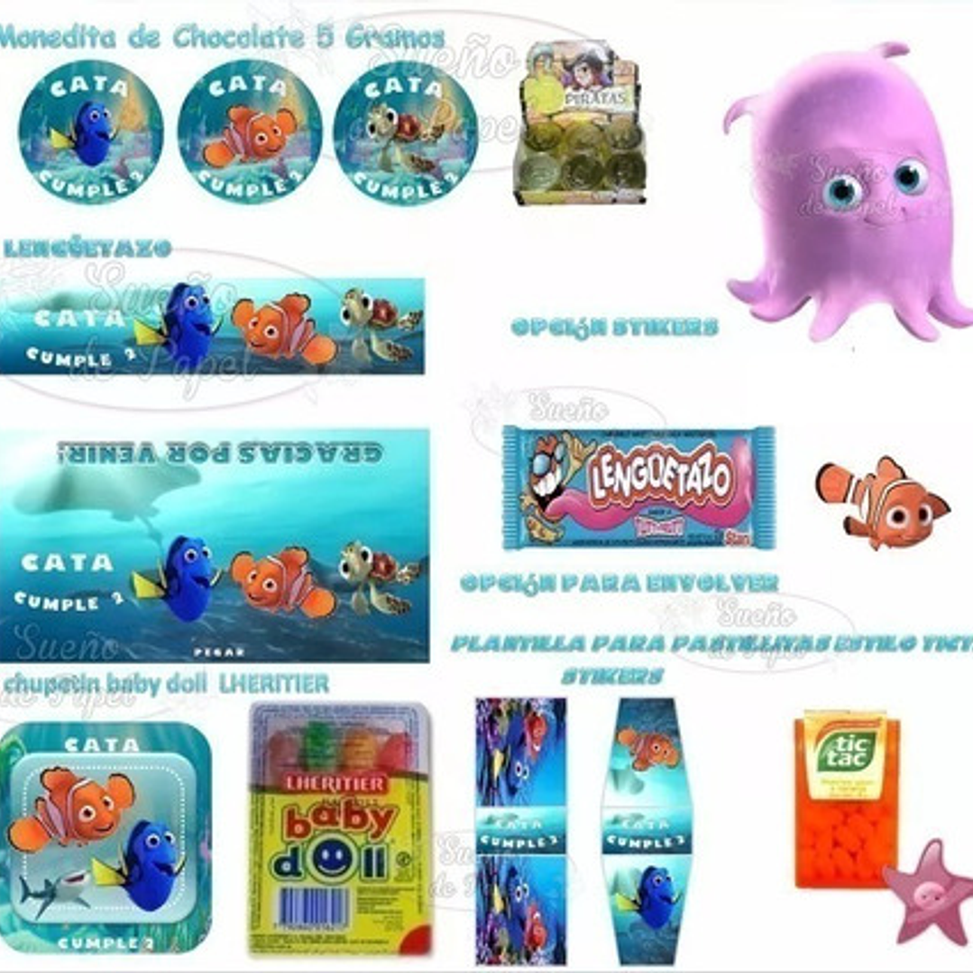 Kit Imprimible Buscando A Dory Nemo Editable 6