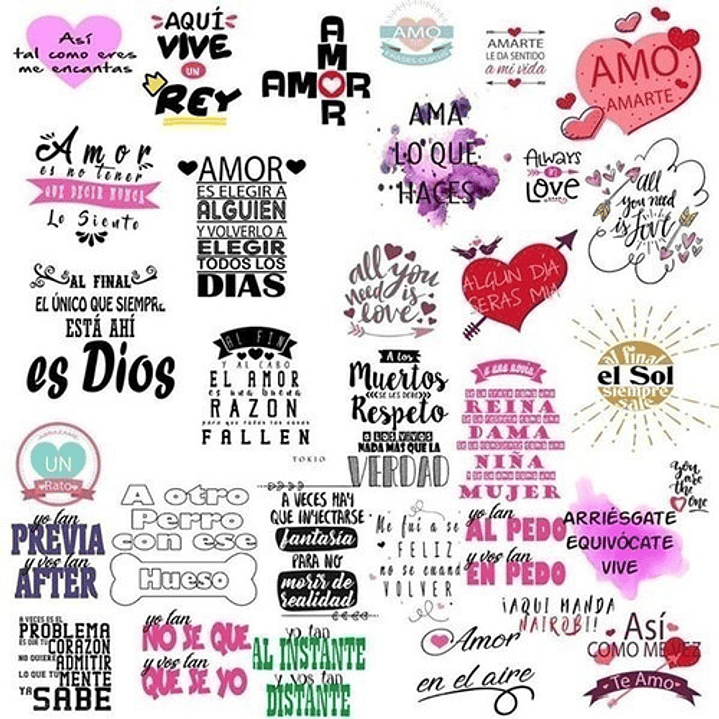 + 7000 Vectores Frases Para Sublimación , Vinilo , Etc. 7