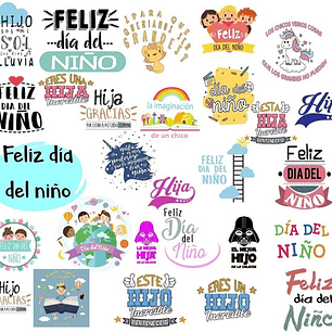 28 Vectores Frases Día Del Niño Vinilos Sublimacion Tazas