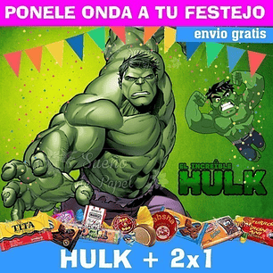 Kit Imprimible Increible Hulk Editable 