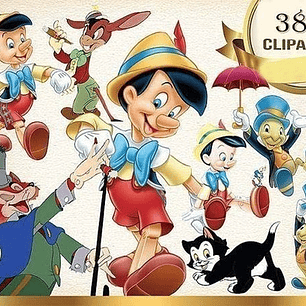 Kit Imprimible  Pinocho 02-  38 Imágenes Png  Ver Promo