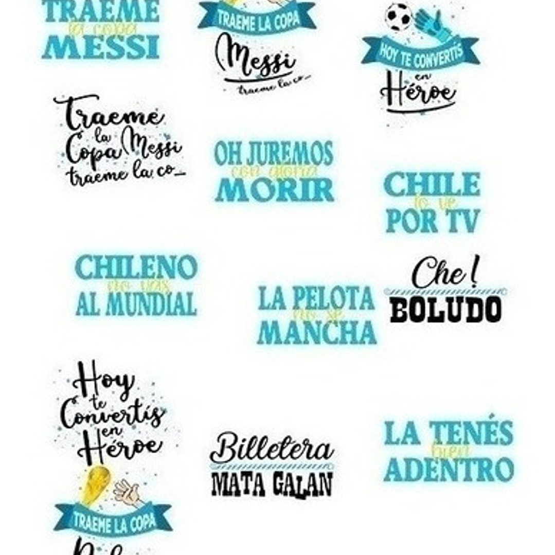 15 Vectores Frases Argentinas : Vinilos Sublimacion 1