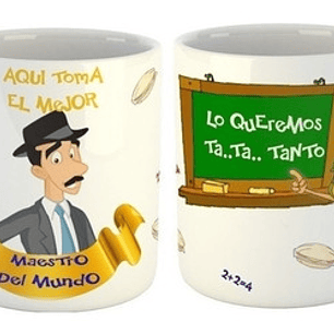 Pack + 60 Plantillas Sublimación Tazas - Día Del Maestro