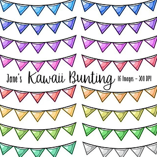 Cliparts Imagenes Png Banderines Color Pastel Acuarela Jk9