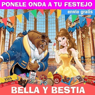 Kit Imprimible La Bella Y La Bestia Editable