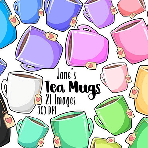 Cliparts Imagenes Png Tazas De Te Colores Pasteles Jk68