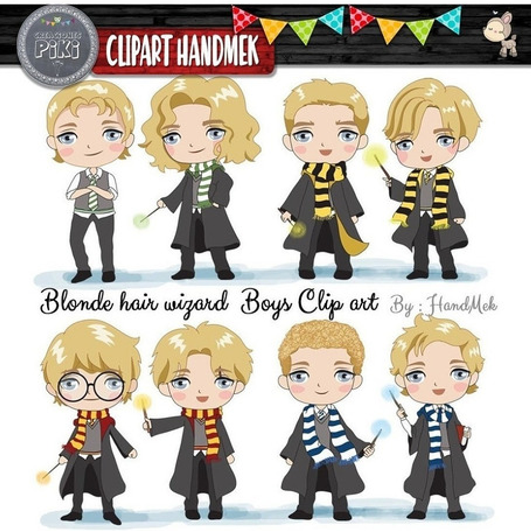 Pack Imagenes Tiernos Magos Pelo Rubio Magia + Regalo A1 2