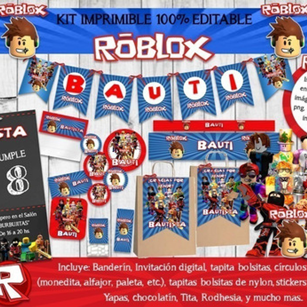 Kit Imprimible Roblox 100% Editable 1
