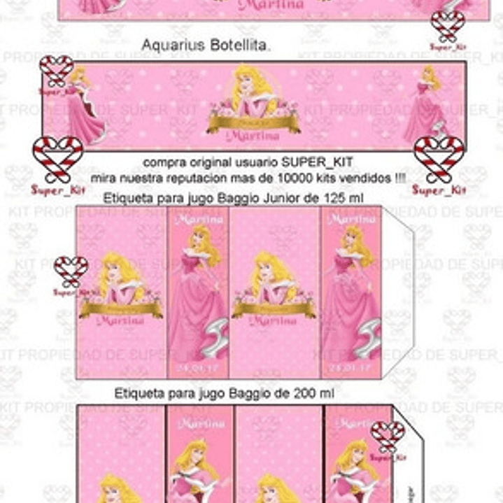 Kit Imprimible Aurora Bella Durmiente 6