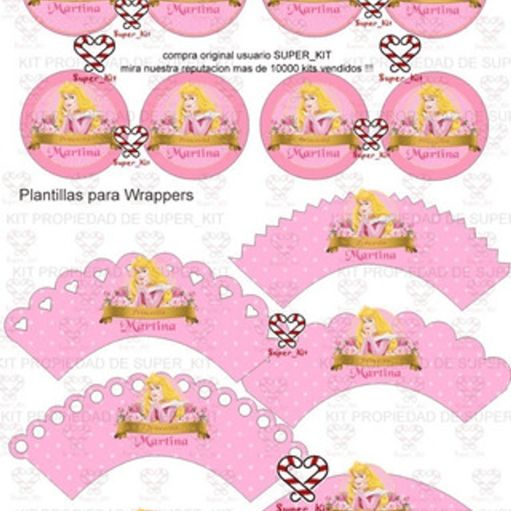 Kit Imprimible Aurora Bella Durmiente 8