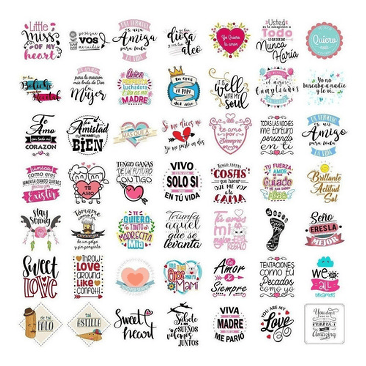 3000 Vectores De Frases Para Frascos Botellas Pared Cuadros 4