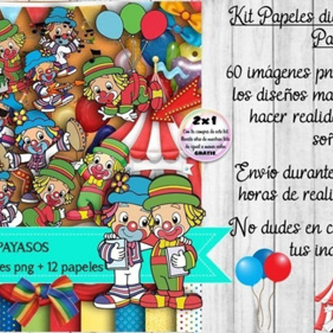 Papeles Fondos Y Cliparts Imagenes Png Payasos 1