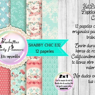 Papeles Digitales Fondos Rosa Verde Aguamarino E32