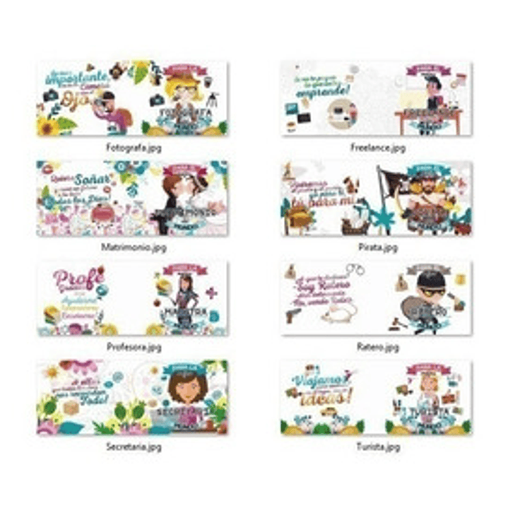 Plantillas Sublimación Tazas - Profesiones 6