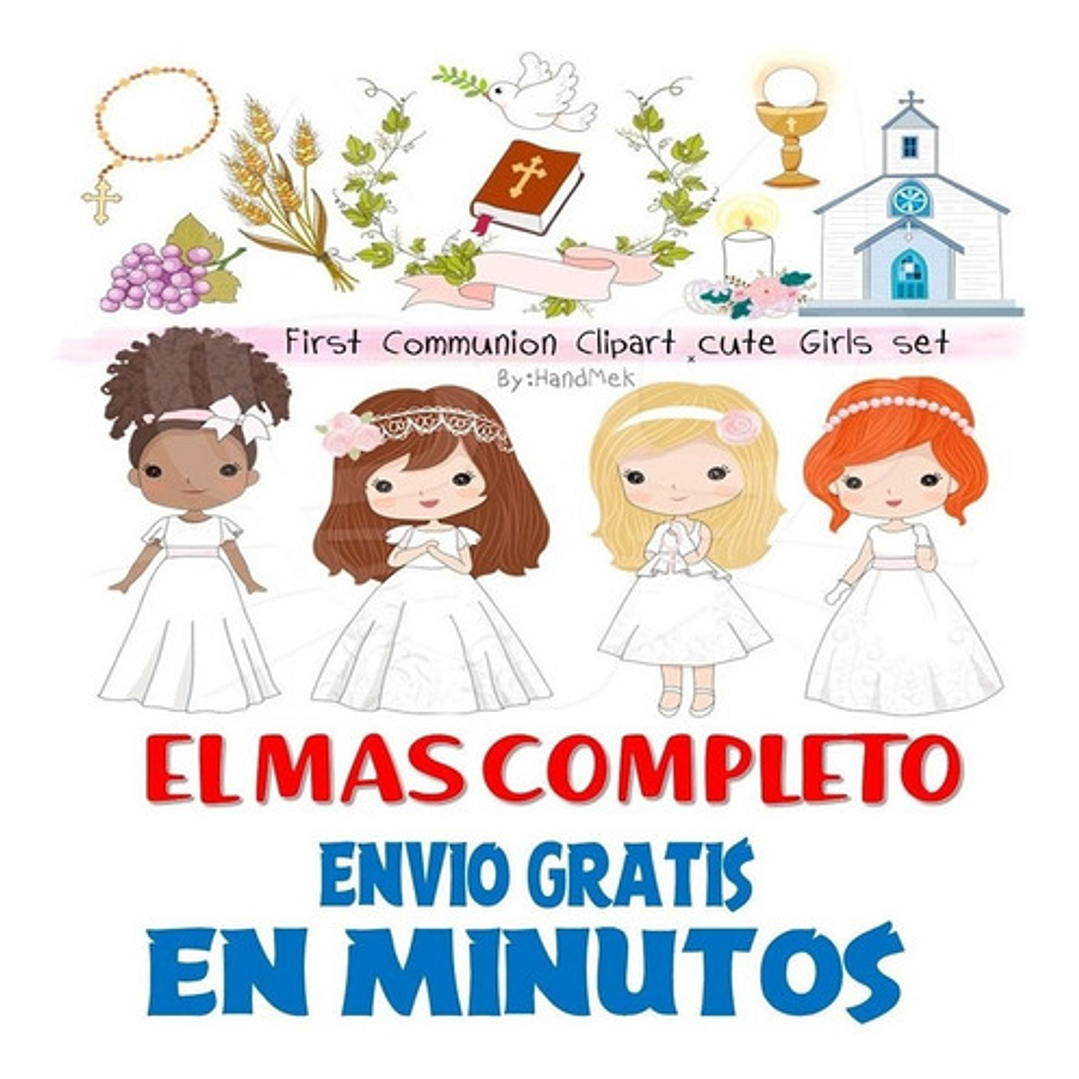 Pack Imagenes Personajes Niñas Primera Comunion + Regalo A1 1