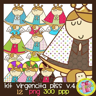 Kit Imrpimible Virgencitas Porfi-4  12 Imágenes