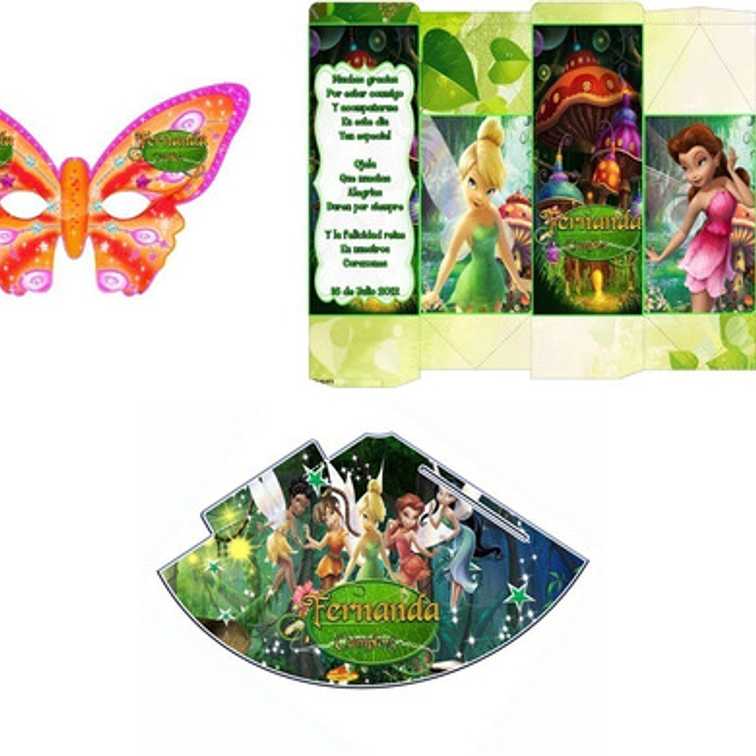 Kit Imprimible Candy Bar Tinker Bell El Mas Completo 5