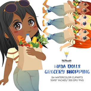 Cliparts Imagenes Png Niñas Bolsa Verduleria M28