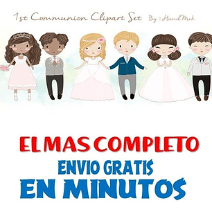 Pack Imagenes Clipart Primera Comunion + Regalo A1