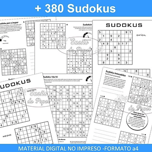 Kit Imprimible Sopa Letras Crucigramas Sudoku Autodefinidos