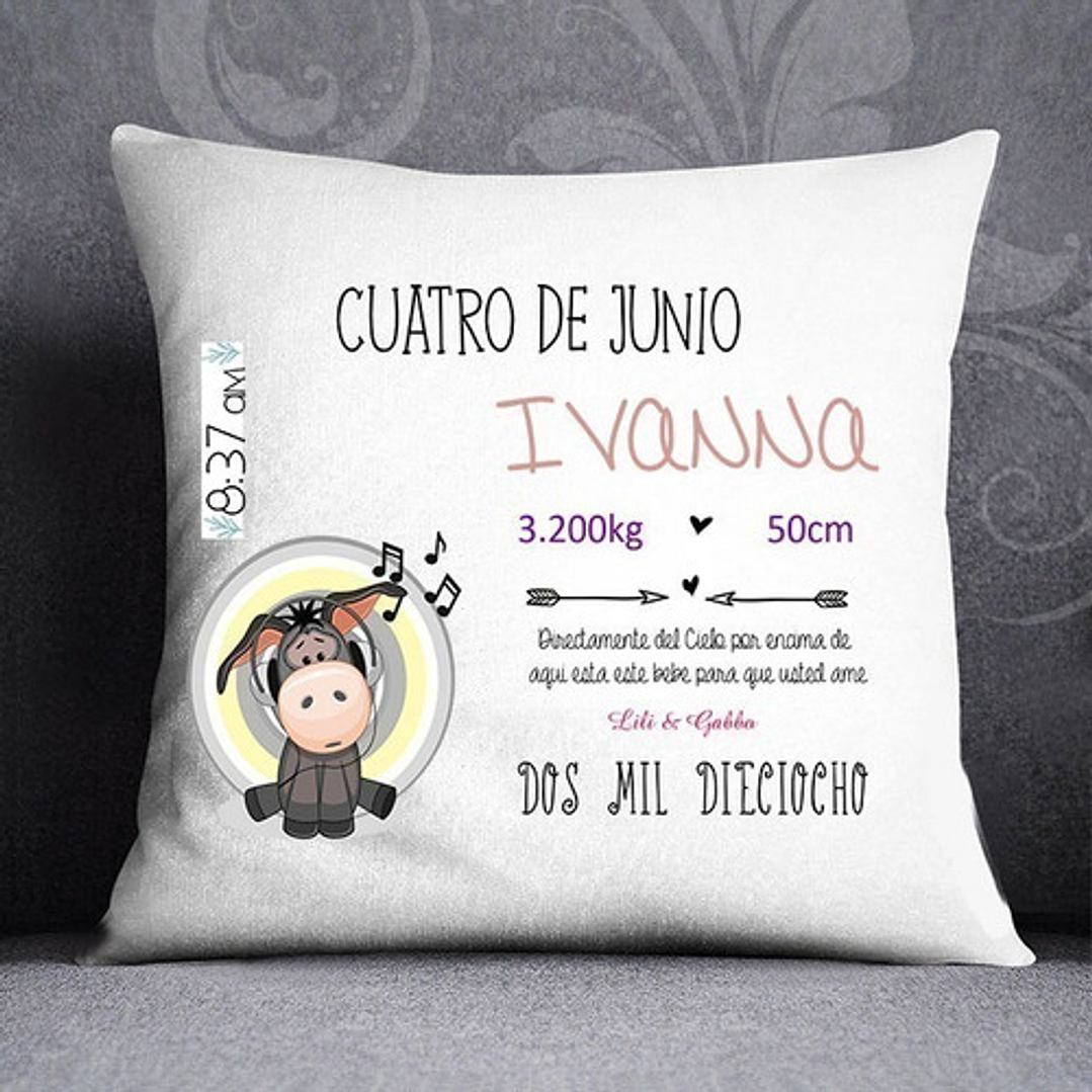 Plantillas / Diseños Sublimar Almohadon Bebe Nacimiento 3