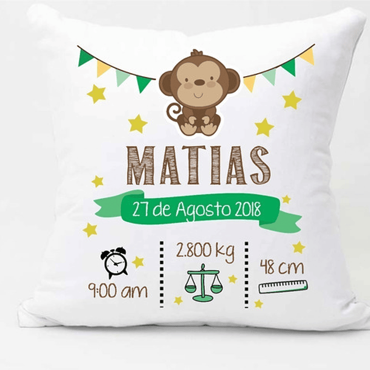 Vectores Para Almohadas Nacimiento Editables 9