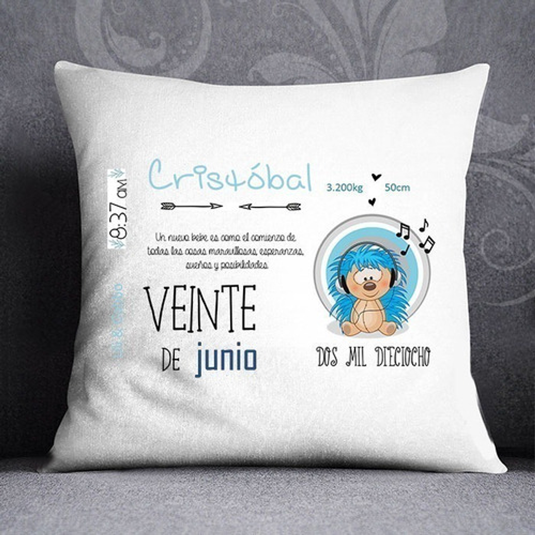 Plantillas / Diseños Sublimar Almohadon Bebe Nacimiento 7