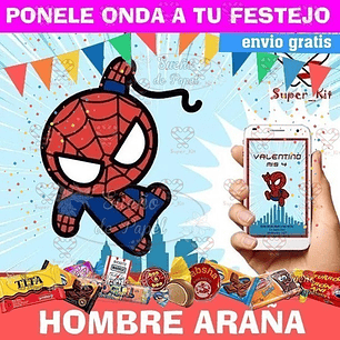 Kit Imprimible Hombre Araña Mini Spiderman Editable