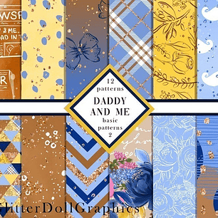 Papeles Azul Amarillo Marrón Celeste Dia Del Padre P4