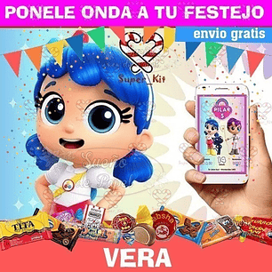 Kit Imprimible Vera Y El Reino Arcoiris Editable