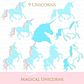 Cliparts Png Y Papeles Digitales Unicornios Celestes M23 - Miniatura 2