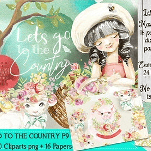 Cliparts Imagenes Png Papeles Niña En El Bosque P9