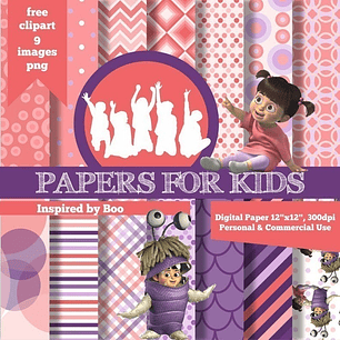 Papeles Fondos E Imagenes Png Digitales Niña Boo Monster Inc