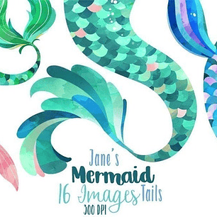 Cliparts Imagenes Png Cola De Sirena Acuarela Jk88
