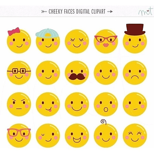 Kit Imprimible Emojis 05 - 20 Imágenes Png