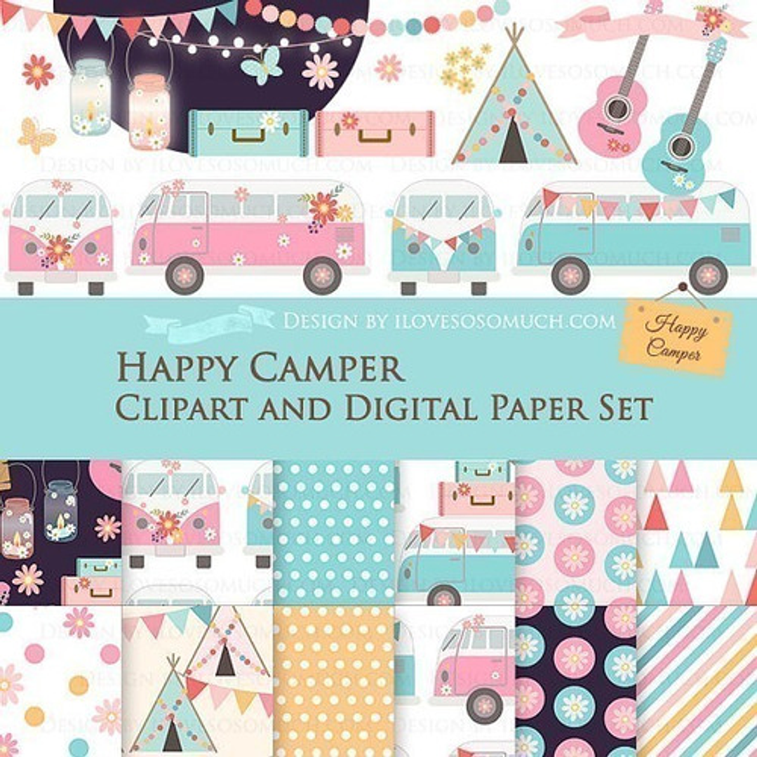 Cliparts Png Papeles Digitales Campamento Carpa Guitarra M5 1