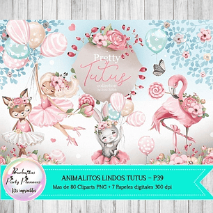 Cliparts Imagenes Png Papeles Animales Bailarinas Tutus P39