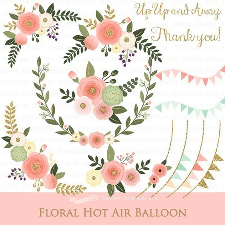 Cliparts Png Bouquet De Flores Rosas Y Doradas M4 1