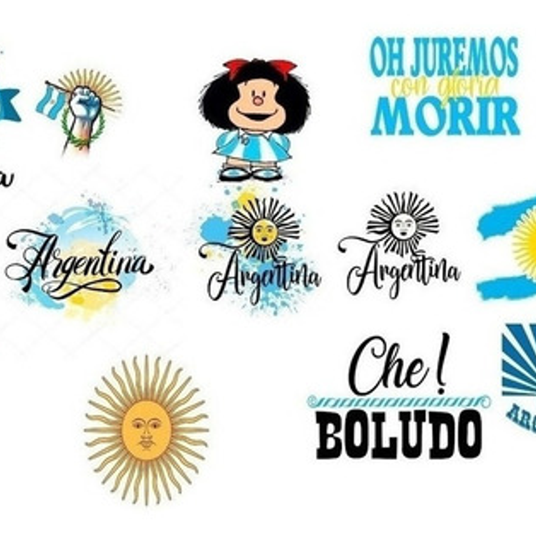 15 Vectores  Argentinas : Vinilos Sublimacion 1