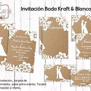Tarjeta Invitacion Imprimible Editable Para Boda 10