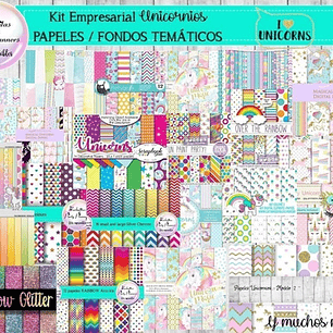 Kit Pack Empresarial Unicornios Mega Completo - Unico