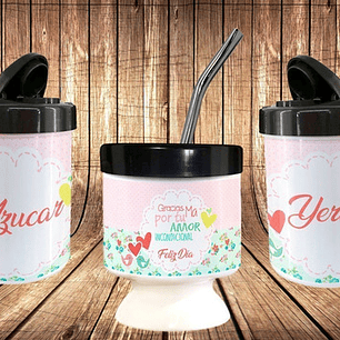 Plantillas Sublimación Tazas Set De Mate - Día De La Madre