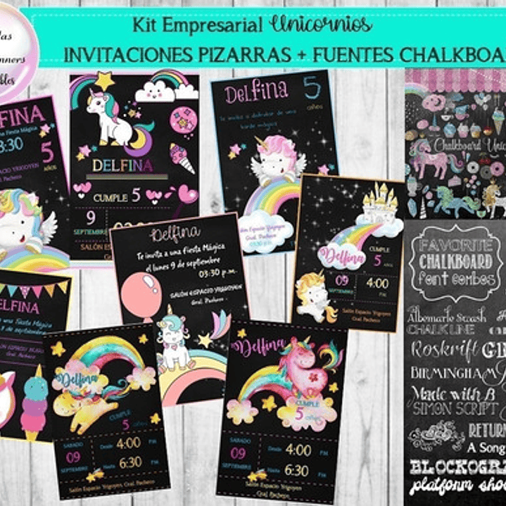 Kit Pack Empresarial Unicornios Mega Completo - Unico 3