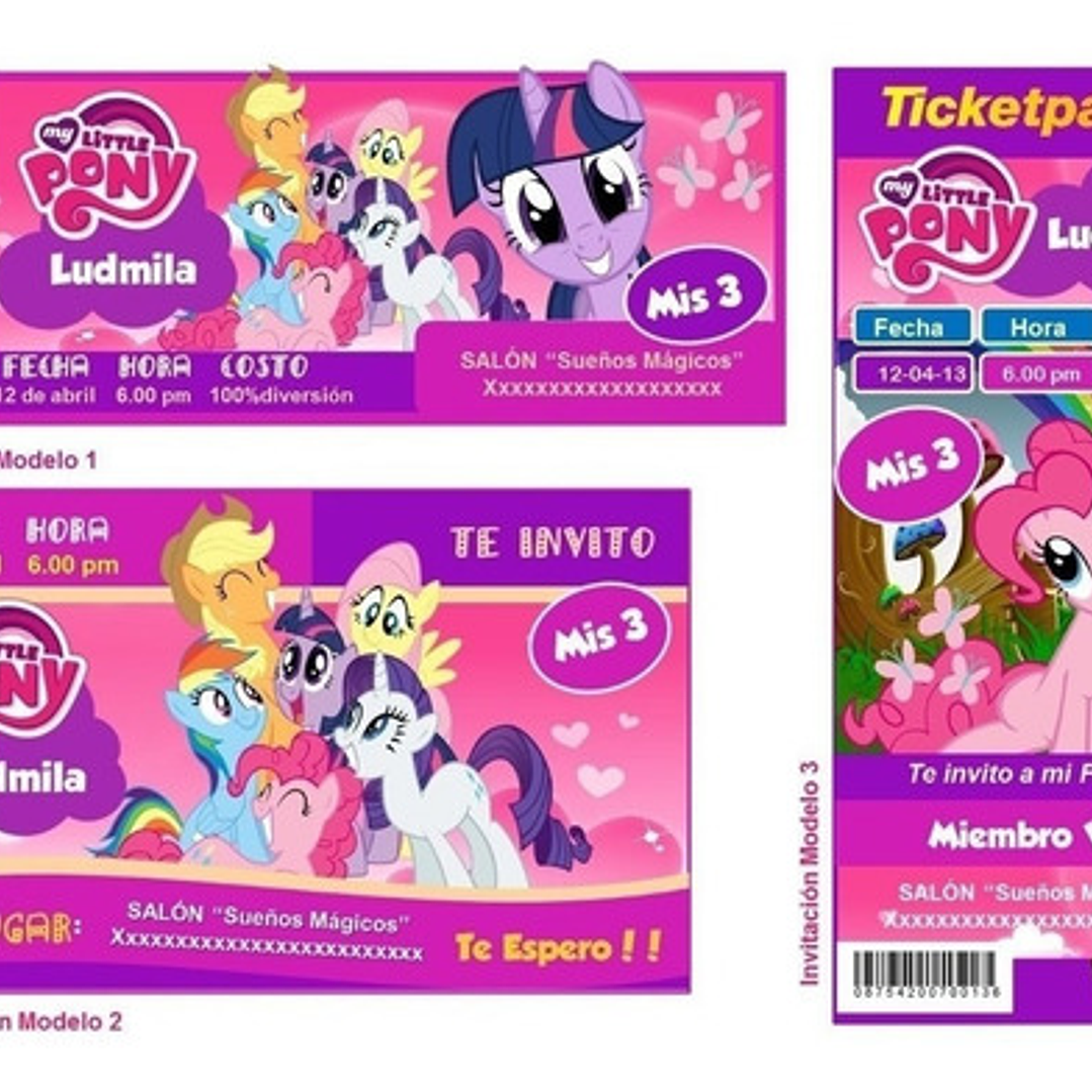 Kit Imprimible Candy Bar My Little Pony El Mas Completo 3